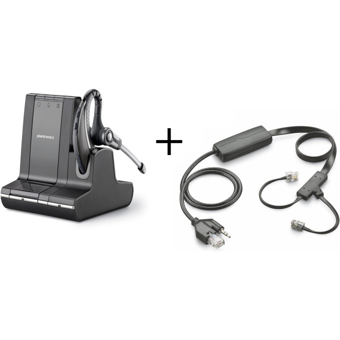 Беспроводное решение PLANTRONICS PL-W730/A-M-APC43 в комплекте с электронным микролифтом для стационарного телефона Cisco