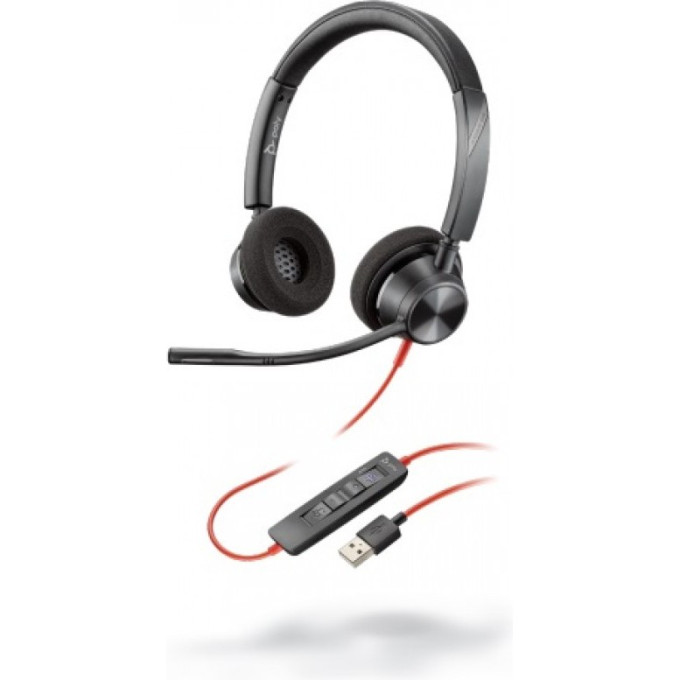 Проводная гарнитура PLANTRONICS POLY BLACKWIRE 3320 USB-A