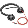 Проводная гарнитура PLANTRONICS POLY BLACKWIRE 3325 MICROSOFT USB-A
