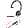 Проводная гарнитура PLANTRONICS POLY BLACKWIRE 3325 MICROSOFT USB-A